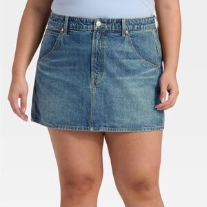 Universal Thread Size 26 NWT Western Med Wash Denim Skirt